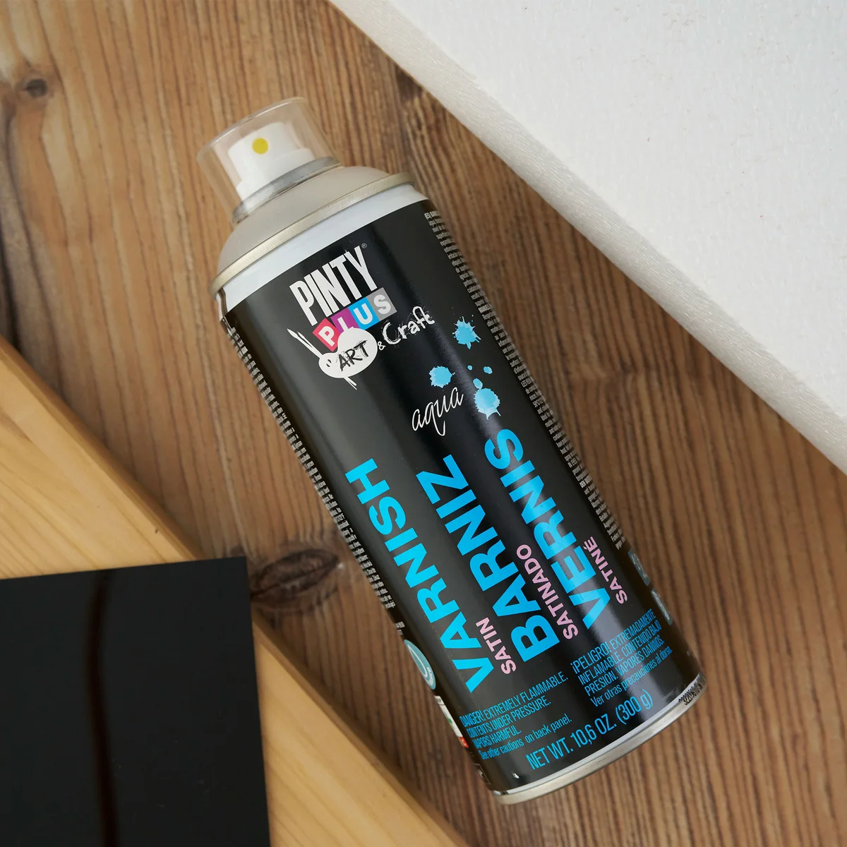 Product result and use context for Pintyplus Water-Based Varnish Spray