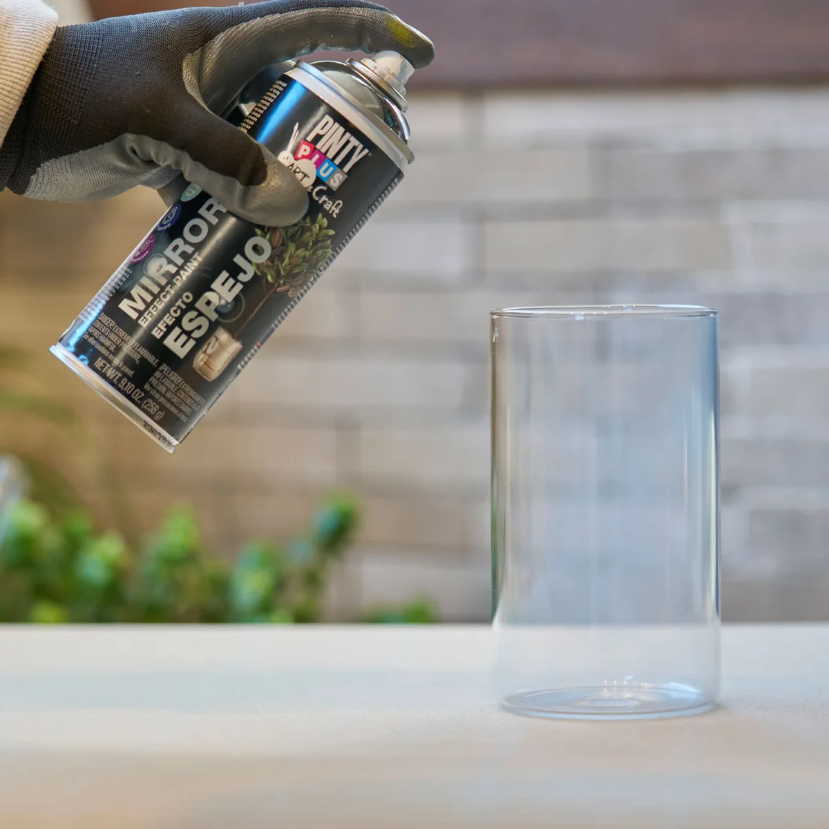 Application example for Pintyplus Mirror Effect Spray Paint for Glass