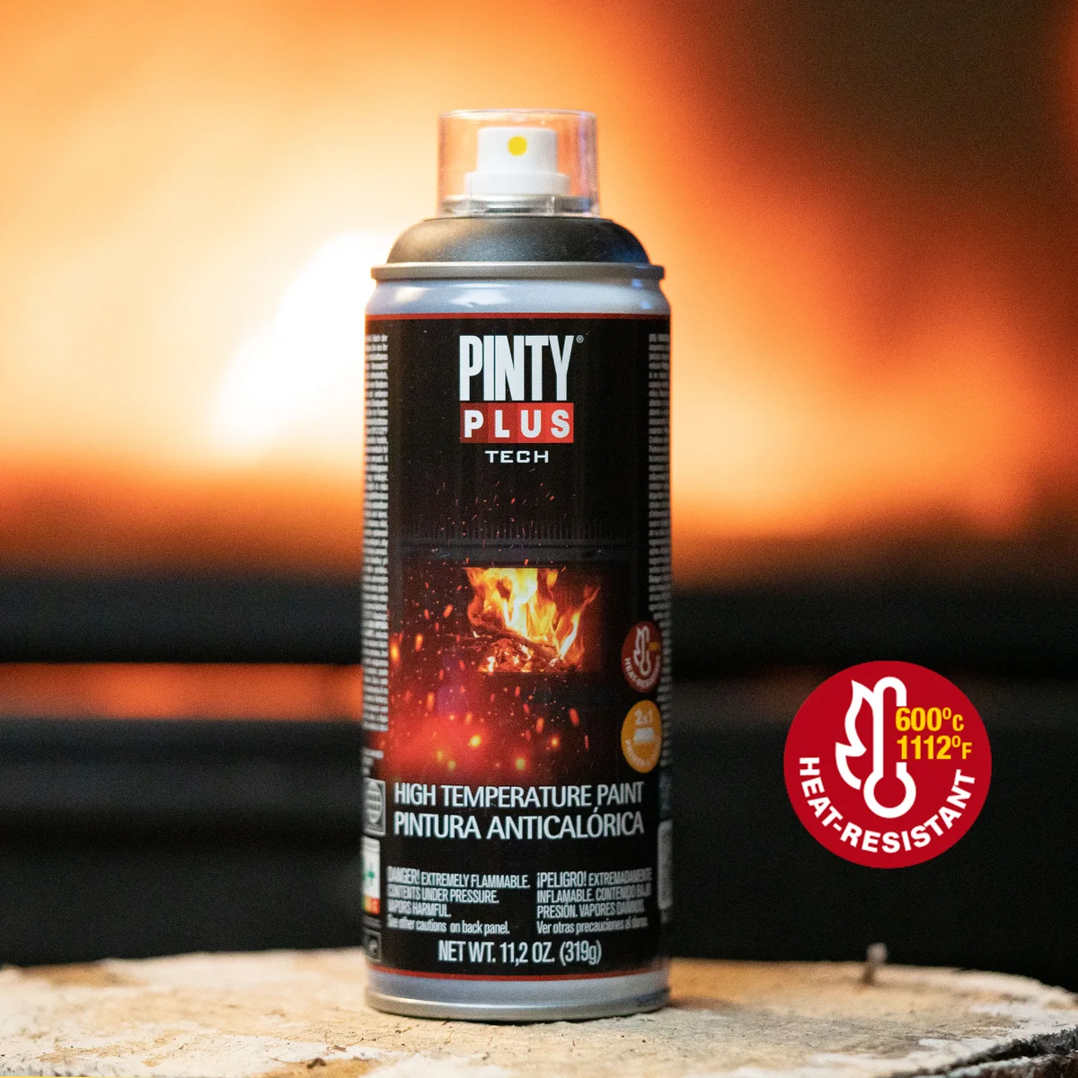 Product result and use context for Pintyplus High Temperature Spray Paint 600°C