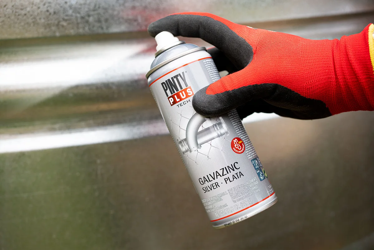 Product result and use context for Pintyplus Galvazinc Silver Cold Galvanizing Spray
