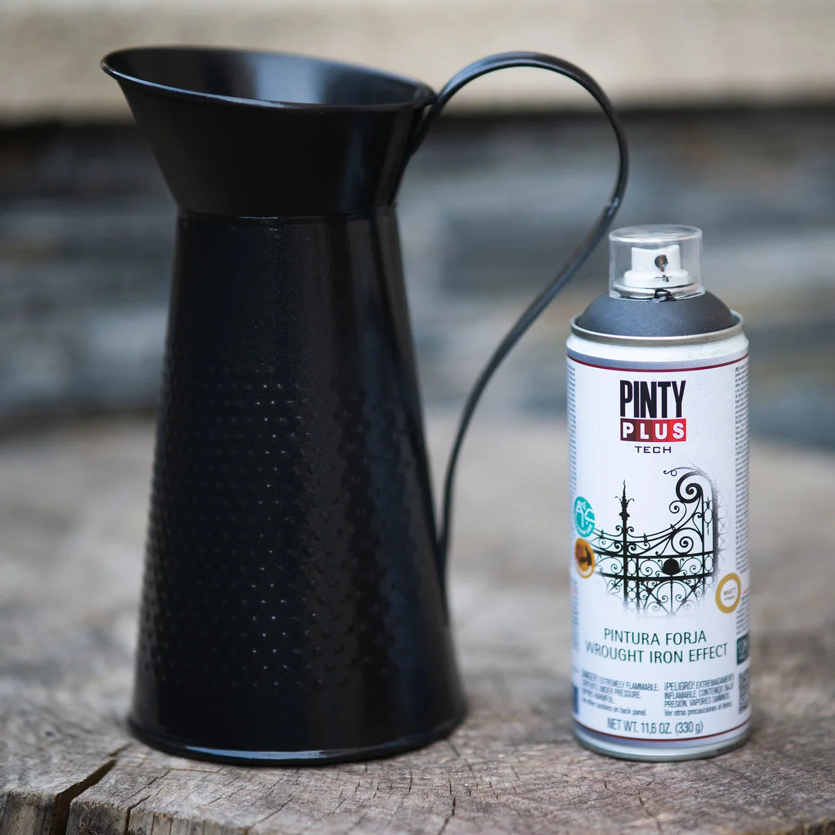 Application example for Pintyplus Wrought Iron / Forge Effect Spray Paint