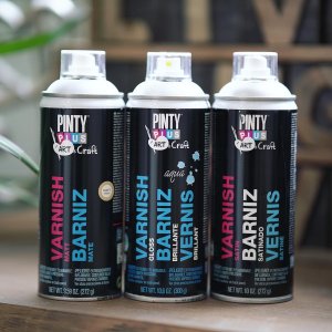 Pintyplus water based varnish spray matte clear aerosol can