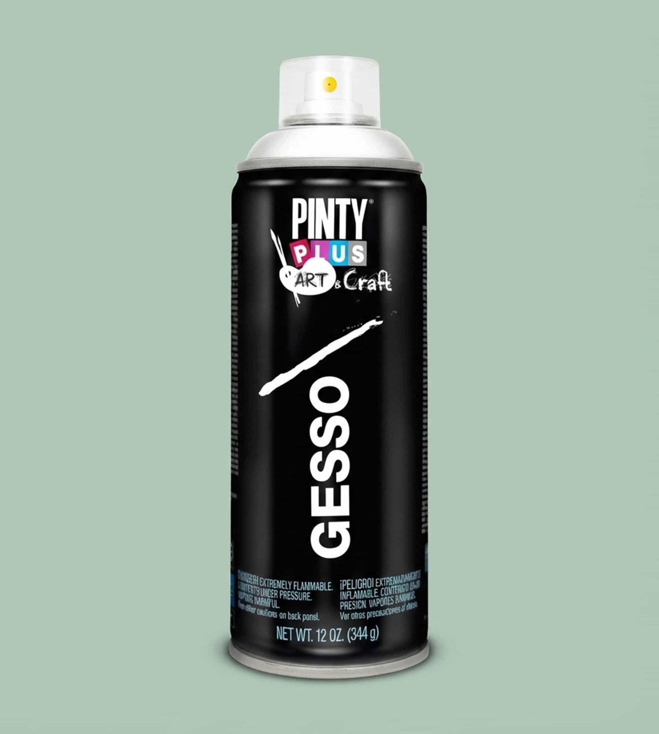 Pintyplus Gesso Primer Spray 400 ml matt white can