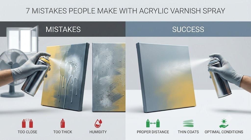 Acrylic Varnish Spray Mistakes