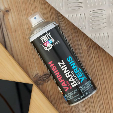 Pintyplus Varnish for Oil Painting spray can front view available at spraypaint.pk Pakistan
